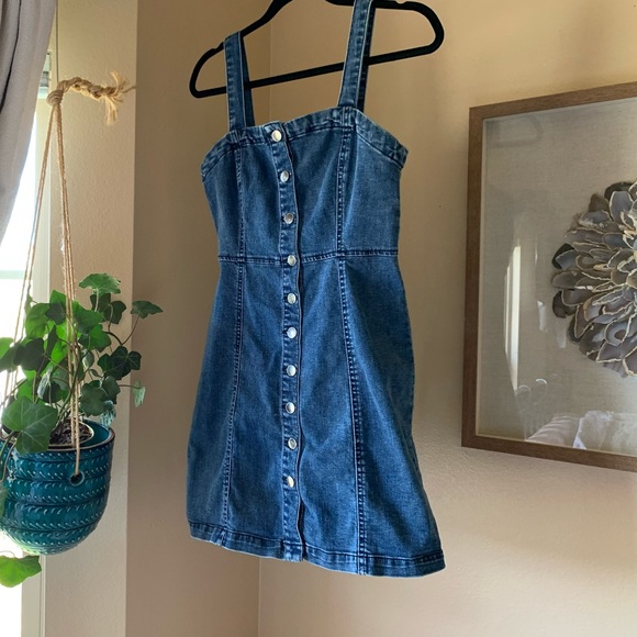🌻Denim button down dress - Picture 3 of 4